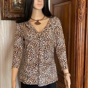 Dana Buchanan animal print top